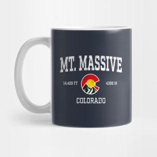 Mt Massive Colorado 14ers Vintage Athletic Mountains Mug